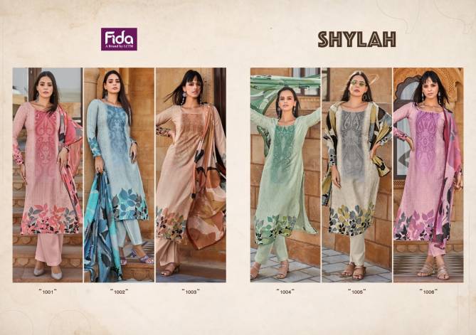 Shylah By Fida Digital Printed Blended Voile Cotton Dress Material Wholesale Clothing Suppliers In India